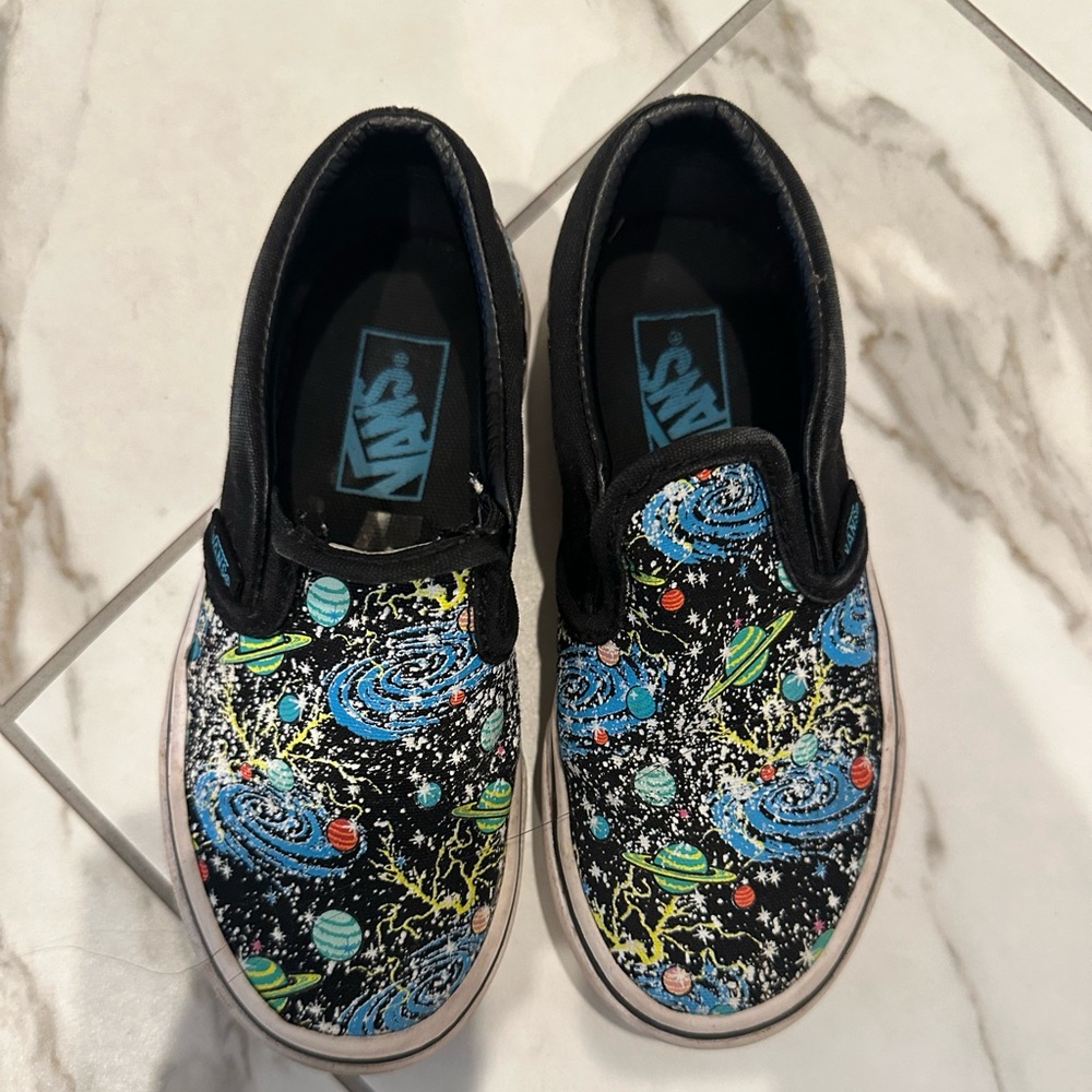 Vans Kids Cosmic Slip-On Sneakers - GLOW IN THE DARK!